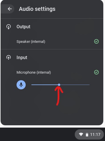 Adjusting Microphone Volume on a Chromebook La Ca ada Unified